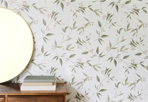 Vines Wallpaper Vintage Floral Wallpaper Anewall Decor