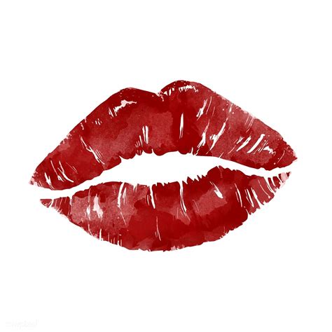 Pinup Style Lip Print Free Image By Rawpixel Com