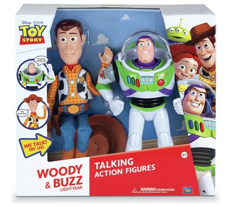 Disney Toy Story Woody And Buzz Talking Figures Lightyear Talking