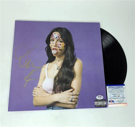 Olivia Rodrigo Good For U Signed Autograph Sour Vinyl Record Album W