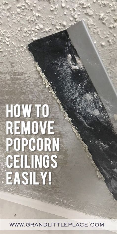 Although scraping is an effective way to get rid of a popcorn ceiling for good, the process can be more than some are willing to undertake. Pin on Fix It/ Make it
