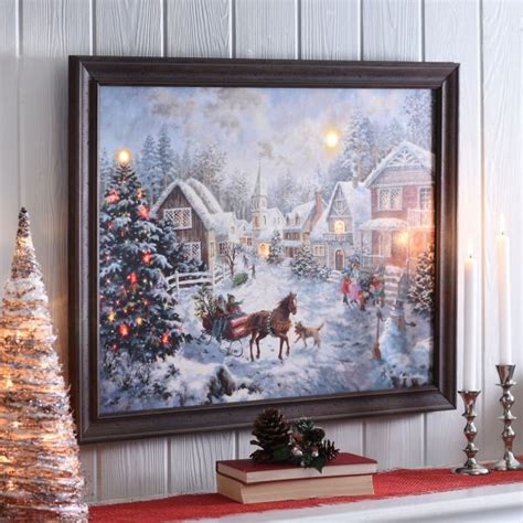 A Merry Christmas Led Framed Art Print From Kirklands Christmas