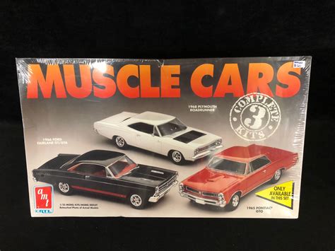 Amtertl 125 Scale Muscle Cars Unassmbled Model Kits