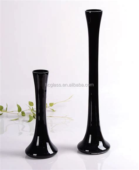 Tall Thin Black Double Glass Vase Buy Tall Thin Black Glass Vase Cheap Tall Glass Vases
