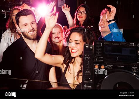 Young Men And Women Dancing At Night Club Hi Res Stock Photography And