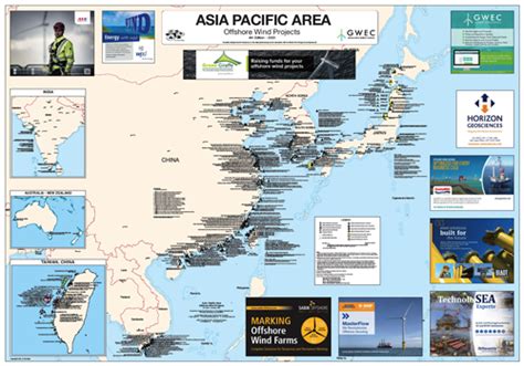 Asia Pacific Offshore Wind Farm Projects Map 4 Ed November 2020 La