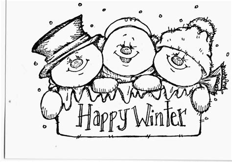 Cute Snowmen Free Printable Coloring Pages Christmas Coloring Pages