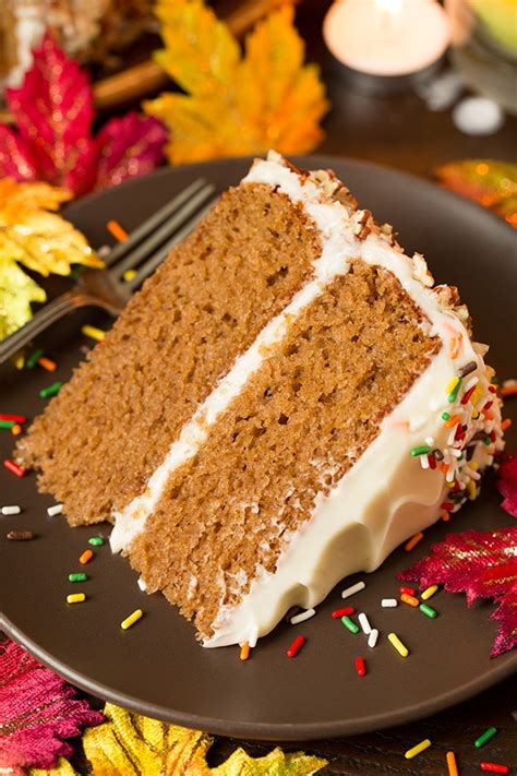autumn spice cake with cream cheese frosting cooking classy