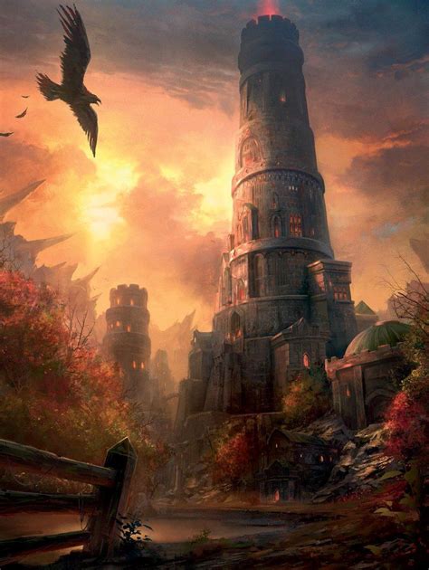 Wizard Tower Pathfinder Pfrpg Dnd Dandd D20 Fantasy Пейзажи