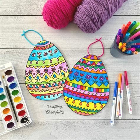 Cute Doodle Easter Egg Printable Easter Egg Coloring Pages Crafting