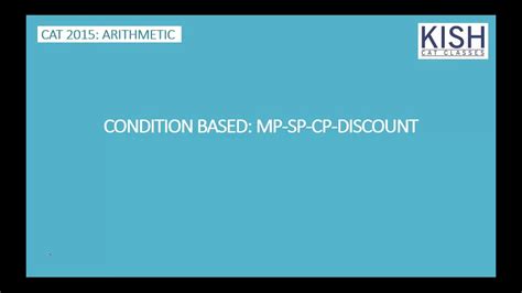 Percentages 2 Condition Based Mpspcpdiscountprofitloss Youtube