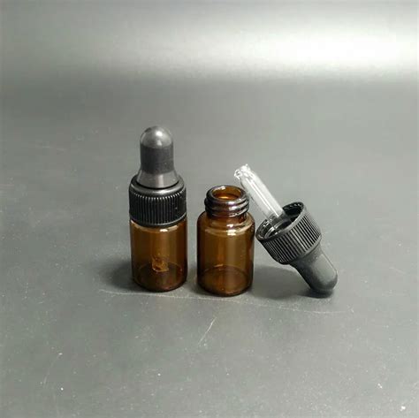 2ml Amber Glass Dropper Bottlemini Perfume Essential Oil Vialsglass