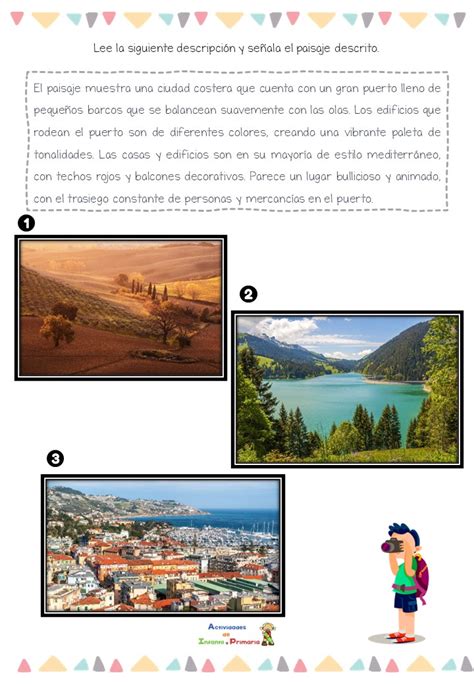 Comprensión Lectora Descripciones De Paisajes