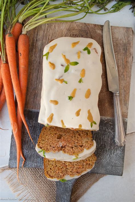 Healthy Carrot Cake Banana Loaf With Cream Cheese Frosting