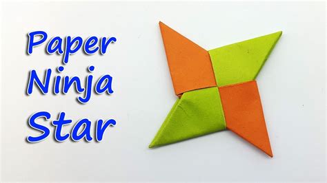 Paper Ninja Star Shuriken How To Make Origami Ninja Star Youtube