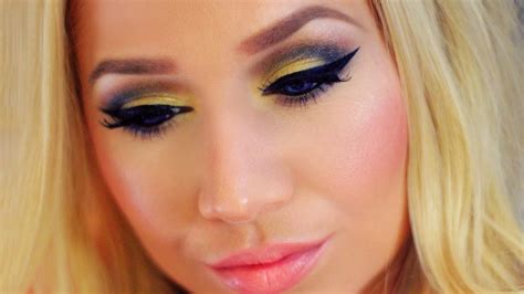 Yellow Smokey Eye Makeup Tutorial The Beauty Vault Youtube