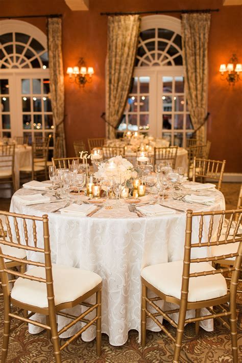 From the editorial a few major reasons why eloping is beyond worth it. Gold and White Round Reception Table