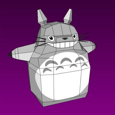 Simple Totoro Papercraft Tektonten Papercraft