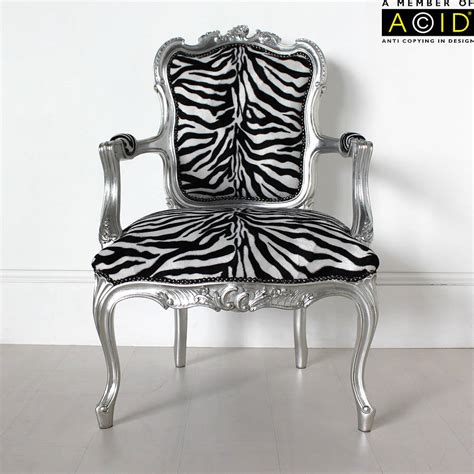 Animal print wingback chair and ottoman. french zebra print chair by out there interiors ...
