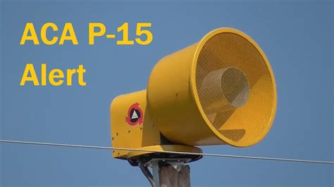 Refurbished Aca P 15 Monthly Tornado Siren Test Alert Molena Ga 10