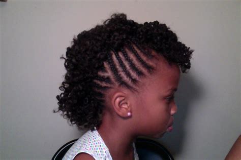 This is one of the most beautiful hairstyles for baby girls with short hair. Child's Natural Hair | Mohawk - YouTube