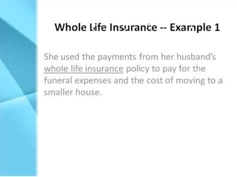 Looking for peace of mind? Whole Life Insurance Definition - What Does Whole Life ...