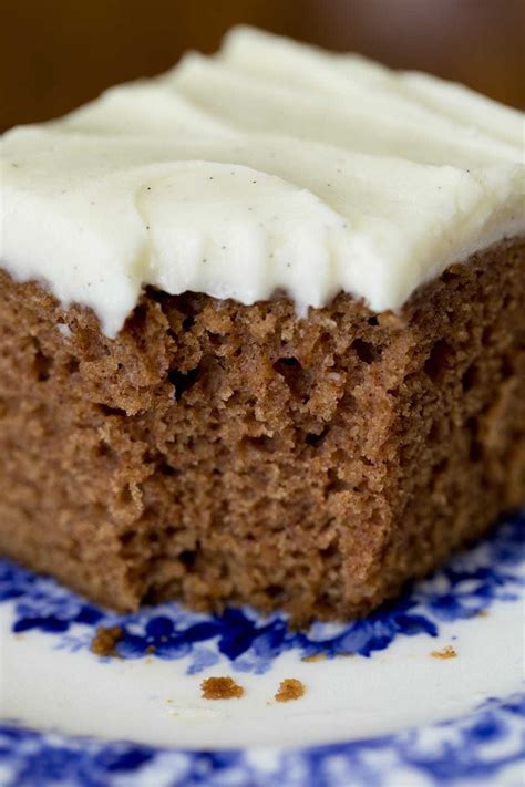 Easy One Bowl Gingerbread Cake With Vanilla Bean Icing The Café