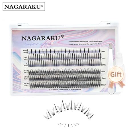 Nagaraku Spikes A Shape Fish Tail False Eyelash Fairy Extension Pre