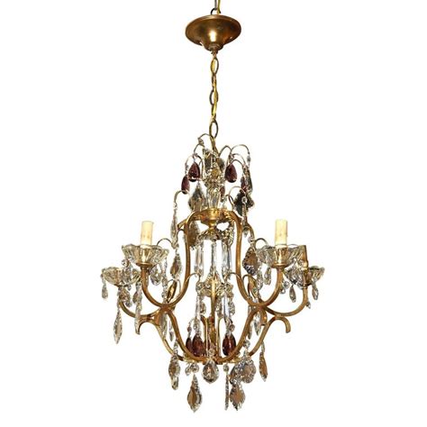 Never miss new arrivals that match exactly what you're looking for! Antique French Crystal and Amethyst-Tinted Chandelier For ...