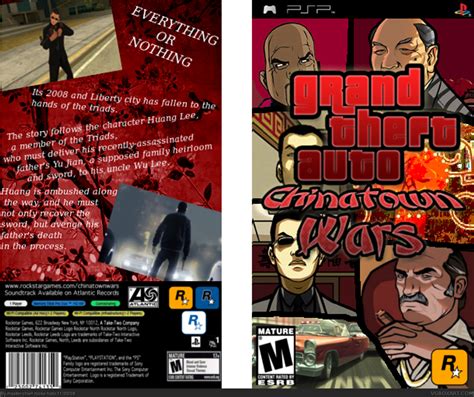 Grand Theft Auto Chinatown Wars Psp Box Art Cover By