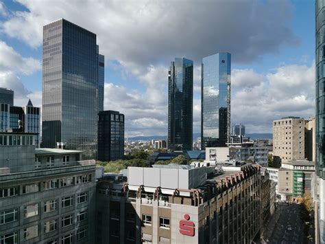 Deutsche Bank Headquarters Frankfurt Germany Twin Towers Db Skyscraper