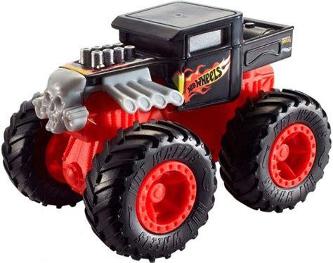 Hot Wheels Monster Truck 1 43 Rev Tredz Bone Shaker Amazon In Toys