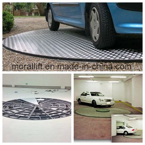 China Auto 360 Degree Garage Car Turntable Outdoor Rotating Platform