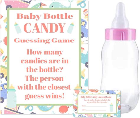 Baby Shower Bottle Game Candy Guessing Game With 11 Baby