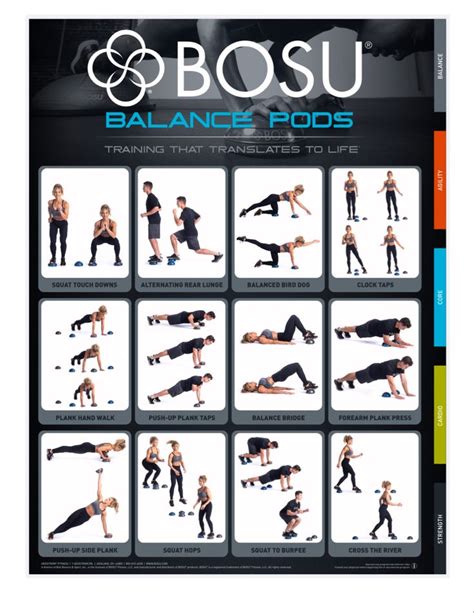 Bosu Balance Pods Bosu Workout Bosu Ball Workout Total Body Workout