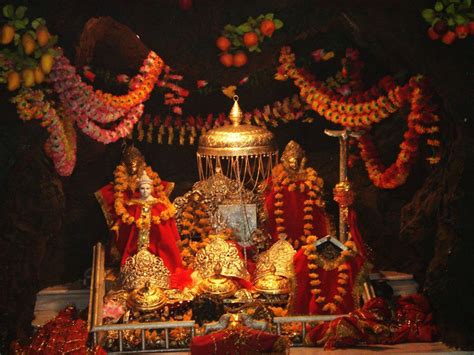The main deity of the temple, mata vaishno devi is considered to be the incarnation of goddess saraswati, goddess. about vaishno devi temple ,Katra Jammu and Kashmir