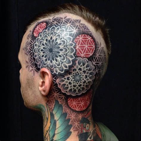 Tattoo Uploaded By Minerva Mandala Head Tattoo By Cory Ferguson