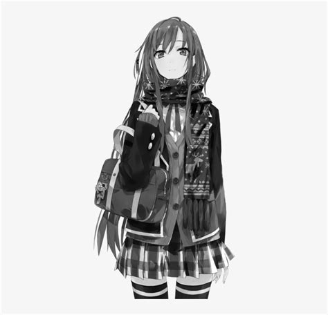 New Anime Girl Black And White Hoodie Friend Quotes