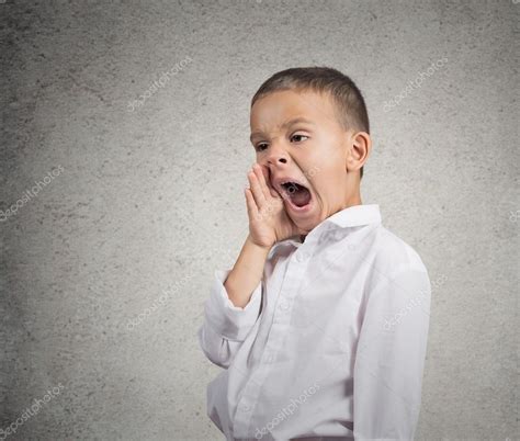 Portrait Tired Child Yawning — Stock Photo © Siphotography 51626163