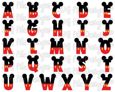 Molde De Letras De Mickey Mouse Para Imprimir Ahora Con Este Nuevo