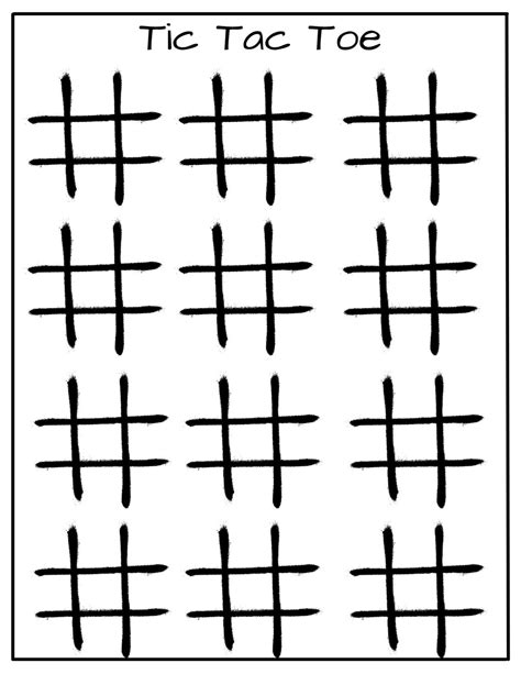 Printable Tic Tac Toe For Kids Kids Activity Etsy