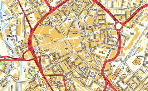 Leicester City Centre Street Map I Love Maps