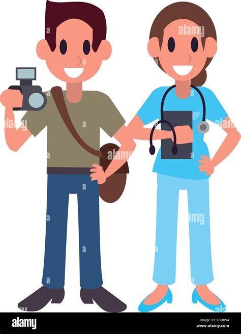Professional Workers Characters Cartoons Stock Vector Image And Art Alamy