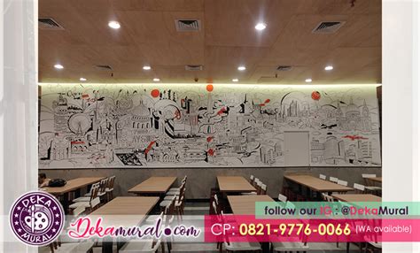 Lukisan Dinding Cafe Kekinian Mural Blog
