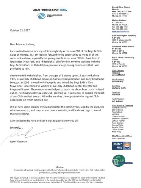 Ceo Letter
