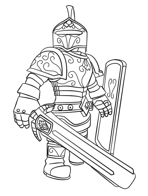 Roblox Knight Coloring Page Free Printable Coloring Pages For Kids