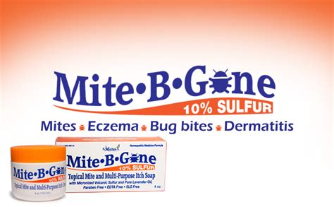 Mite B Gone 10 Sulfur Cream 4oz Multi Purpose Itch