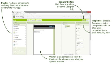 App inventor provides an android emulator, which works just like. Designer and Blocks Editor