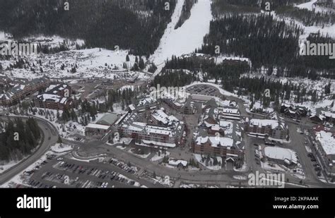Keystone Village And Ski Resort Colorado Usa On Cold Winter Day