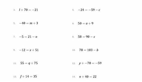 Multi Step Equations Worksheet Variables On Both Sides — db-excel.com